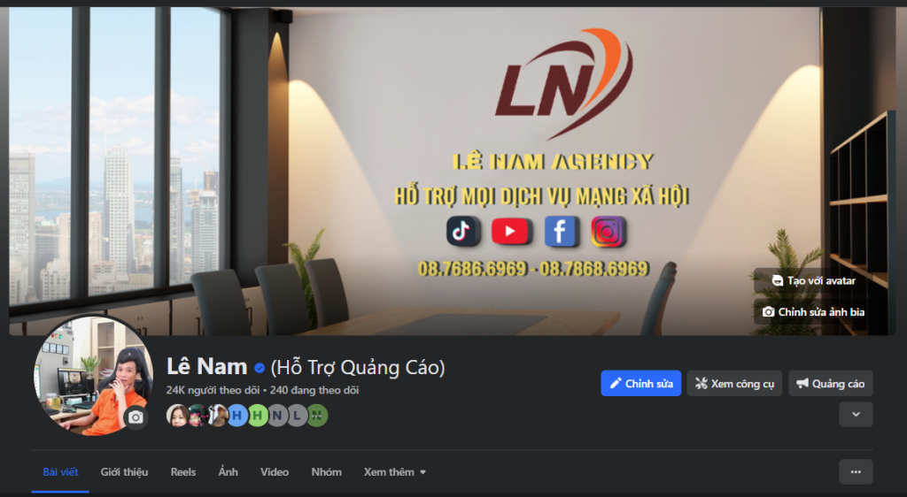 Đăng ký dấu tích xanh Facebook screenshot 1699423919