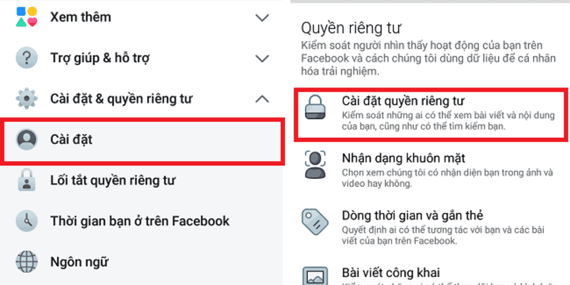 Tổng hợp các cách ẩn facebook đơn giản cach an facebook 1