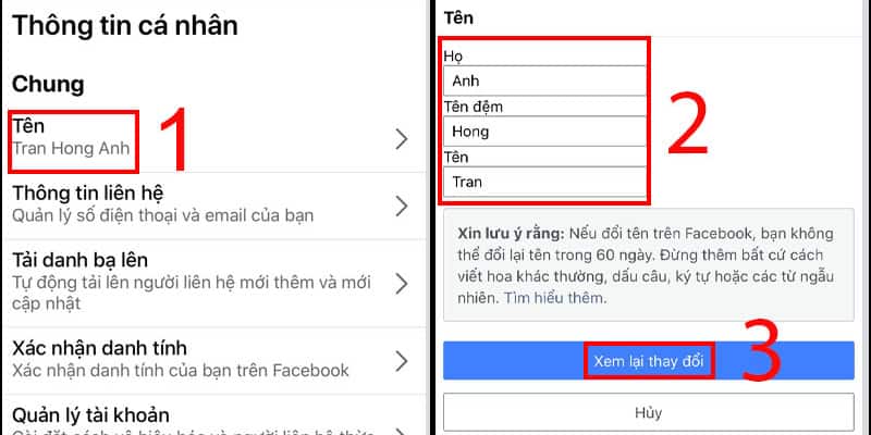 Tổng hợp các cách đổi tên nick facebook update mới nhất cach doi ten nick facebook 1
