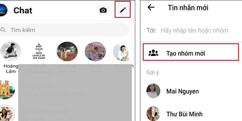 Cách tạo nhóm chat trên facebook nhanh chóng cach tao nhom chat tren facebook 1