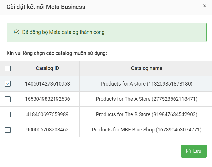 Đồng bộ sản phẩm lên Facebook Catalog pasted image 0