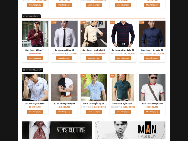 Mẫu website wordpress bán quần áo, thời trang 04