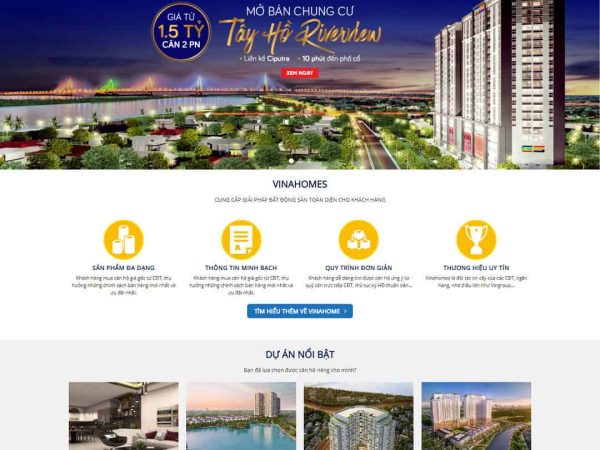Mẫu website bất động sản