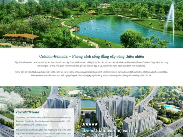 Mẫu website bất động sản 2 wordpress