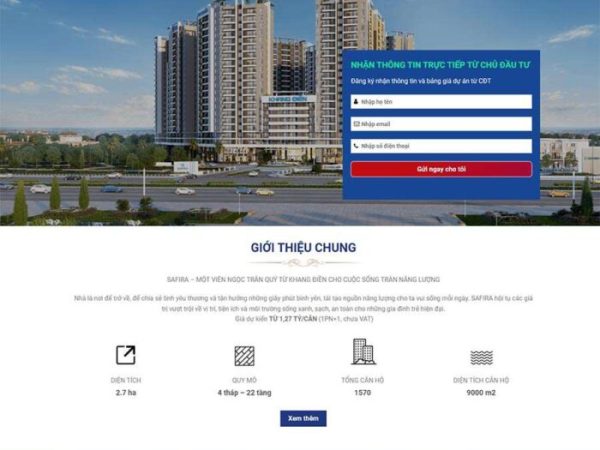 Mẫu website bất động sản 26