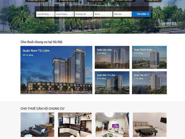 Mẫu website WordPress bất động sản 29