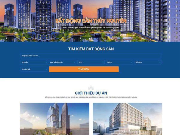 Mẫu website WordPress bất động sản 30