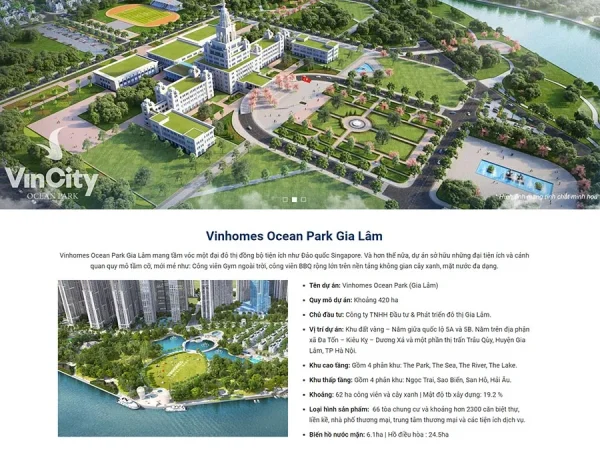 Mẫu Website bất động sản 37 chuẩn đẹp