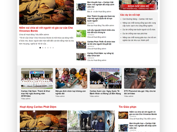 Mẫu website tổ chức xã hội wordpress