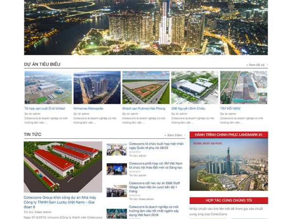 Mẫu website giới thiệu công ty wordpress