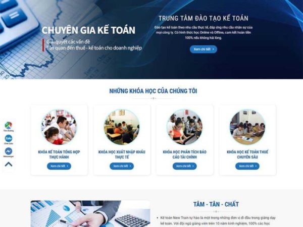 Mẫu website kế toán 02