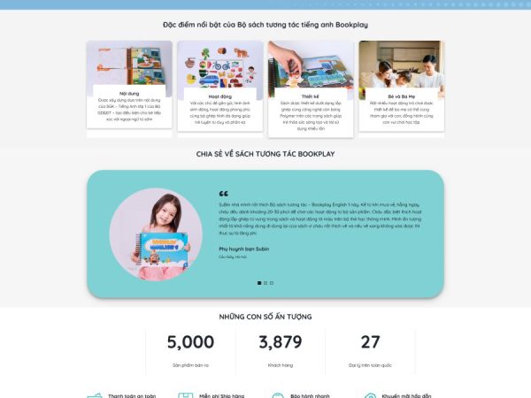 Mẫu Website bán hàng đồ chơi giáo dục thông minh chuẩn đẹp