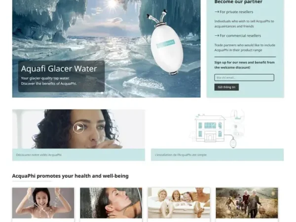 Mẫu Website bán máy lọc nước 04 chuẩn đẹp