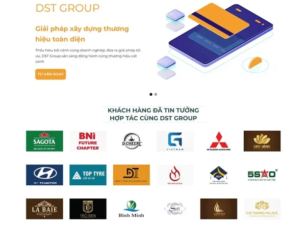 Mẫu Website công ty Digital Marketing 03 chuẩn đẹp