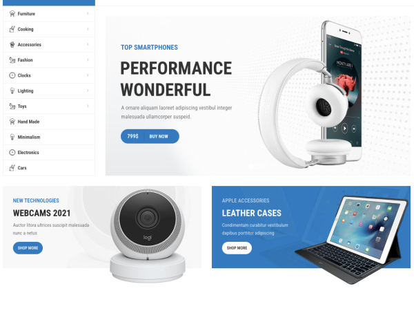 Mẫu Website Elementor bán đồ công nghệ điện tử chuẩn đẹp