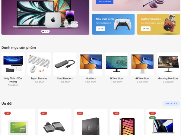 Mẫu Website Elementor bán thiết bị điện máy công nghệ chuẩn đẹp