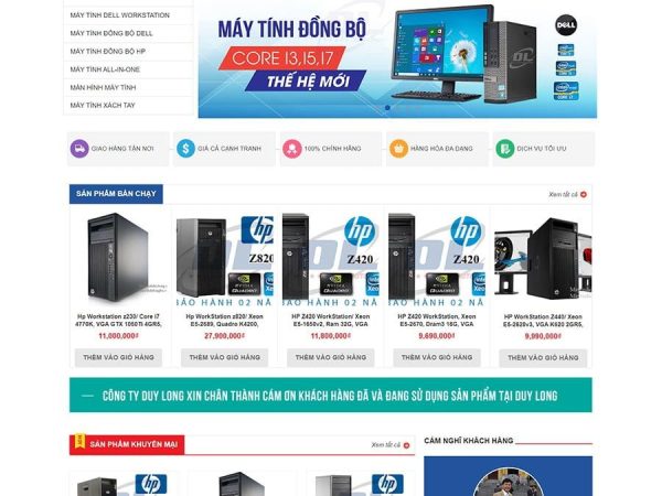 Mẫu website WordPress bán máy tính 05