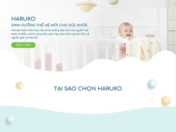 Mẫu Website bán sữa cho bé 02 chuẩn đẹp