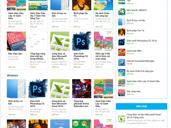 Mẫu Website chia sẻ File phần mềm kiếm tiền MMO