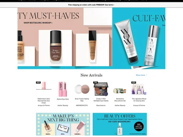 Mẫu Website mỹ phẩm 12 chuẩn đẹp