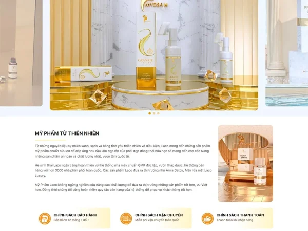 Mẫu Website mỹ phẩm 17 chuẩn đẹp