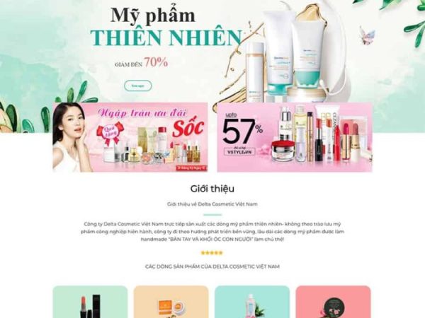 Mẫu website mỹ phẩm 09