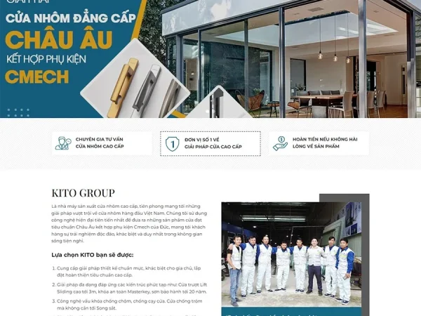 Mẫu Website công ty nhôm kính 04 chuẩn đẹp