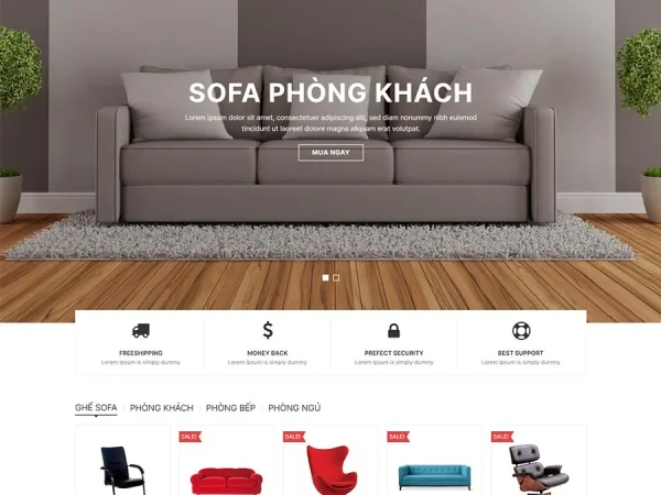 Mẫu Website nội thất 35 chuẩn đẹp