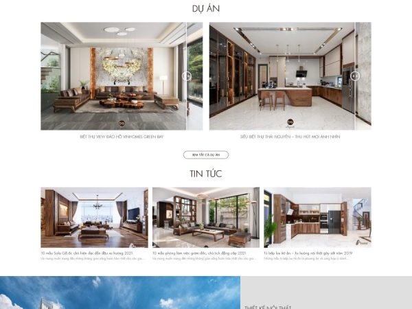 Mẫu Website Nội Thất 57 chuẩn đẹp