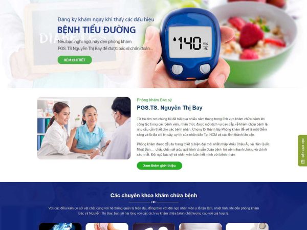 Mẫu website phòng khám đa khoa