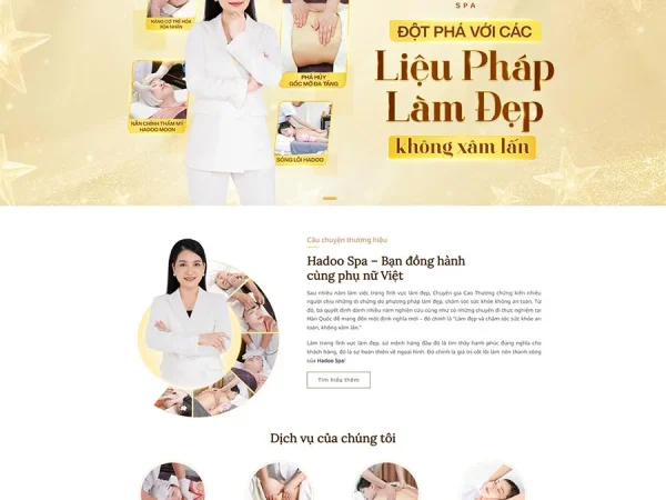 Mẫu Website Spa, làm đẹp 10 chuẩn đẹp