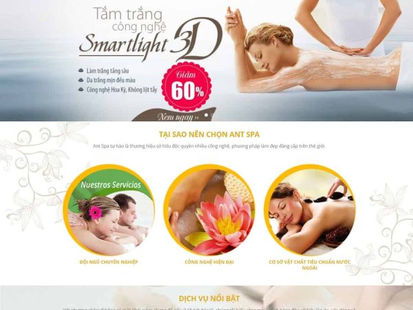 Mẫu website Spa làm đẹp 05