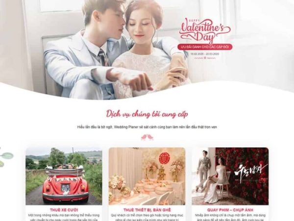 Mẫu website dịch vụ studio, chụp ảnh cưới 03