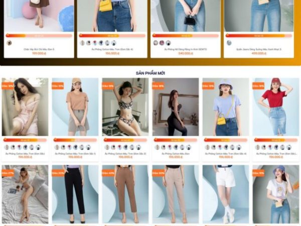 Mẫu Website bán thời trang quần áo 33 chuẩn đẹp