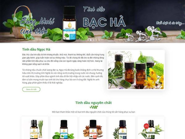 Mẫu website WordPress thực phẩm chức năng 22