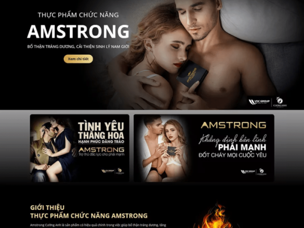 Mẫu website thực phẩm chức năng sinh lý nam wordpress