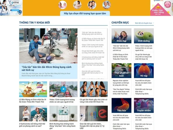 Mẫu Website tin tức 23 chuẩn đẹp